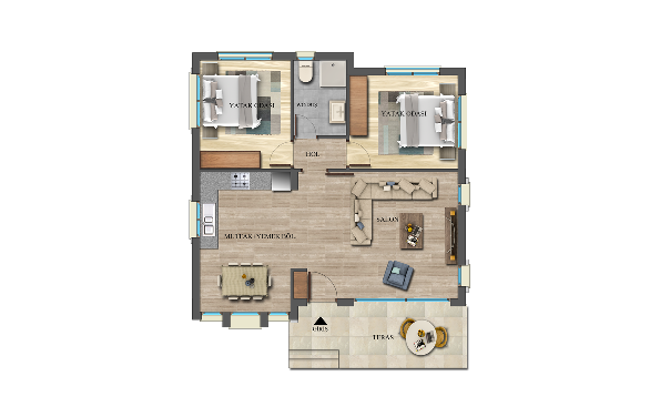 Two Bedroom Town House